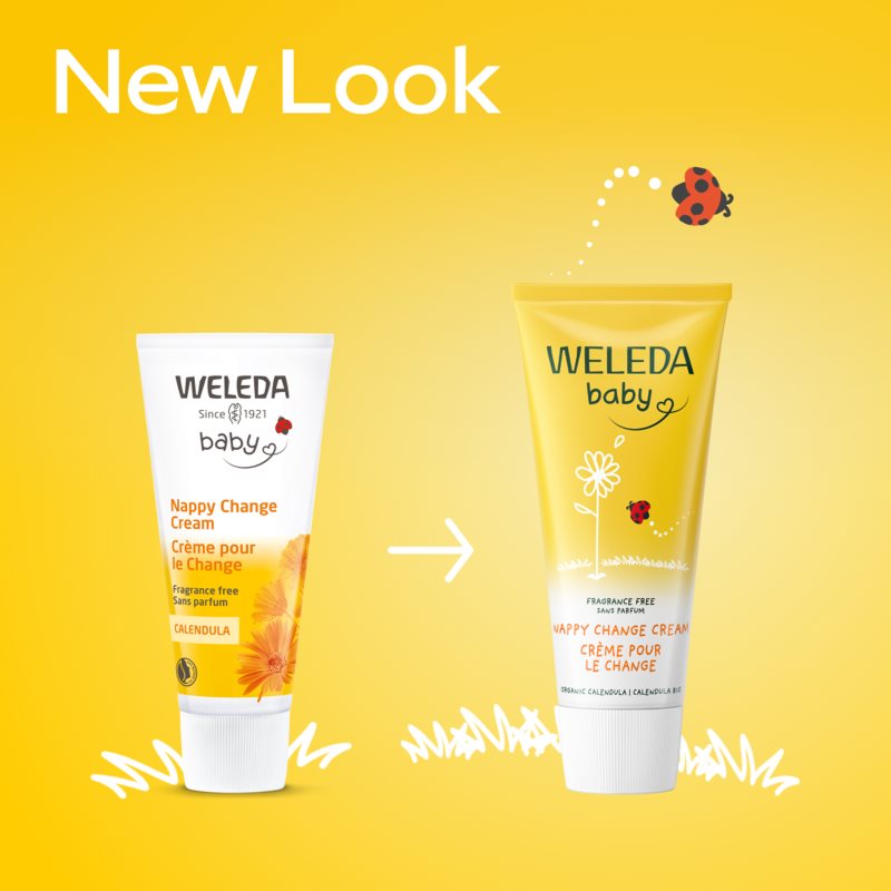 Weleda Baby nechtíkový dojčenský krém na zadoček bez parfumácie 75 ml