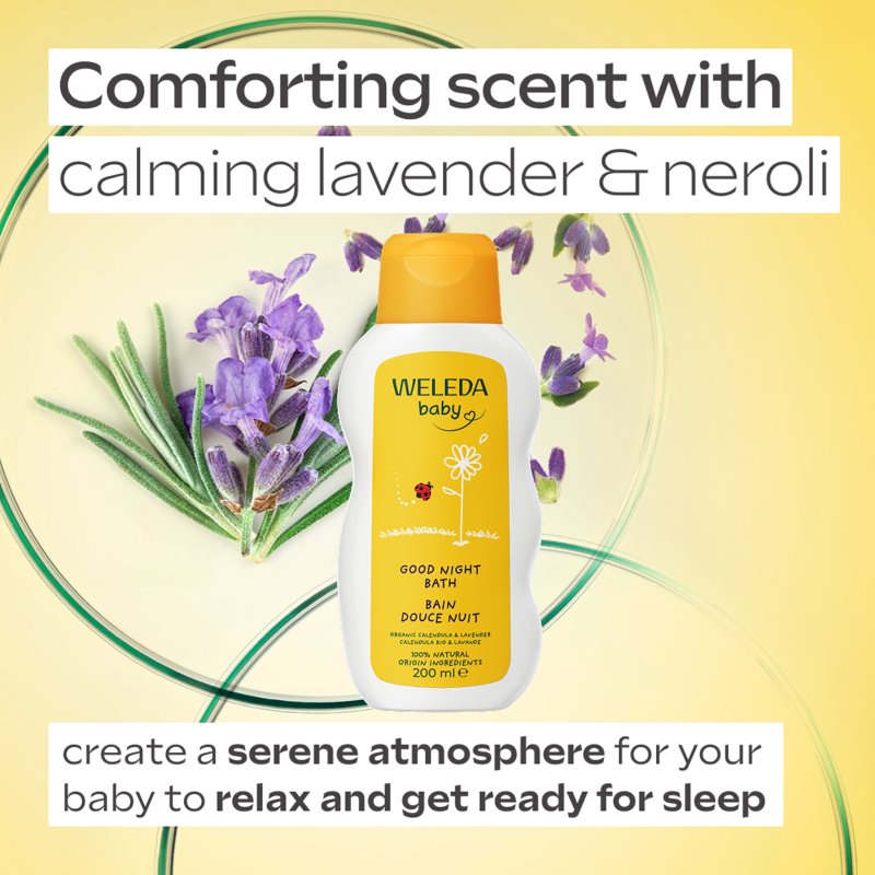 Weleda Baby nechtíkový dojčenský kúpel´ na dobrú noc 200 ml