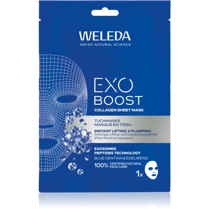 Weleda Exo Boost revitalizačná plátenná maska s kolagénom 20 ml