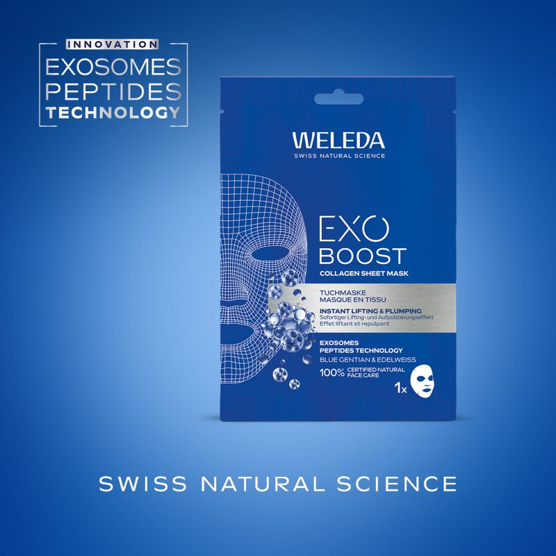 Weleda Exo Boost revitalizačná plátenná maska s kolagénom 20 ml (obrázok 6)