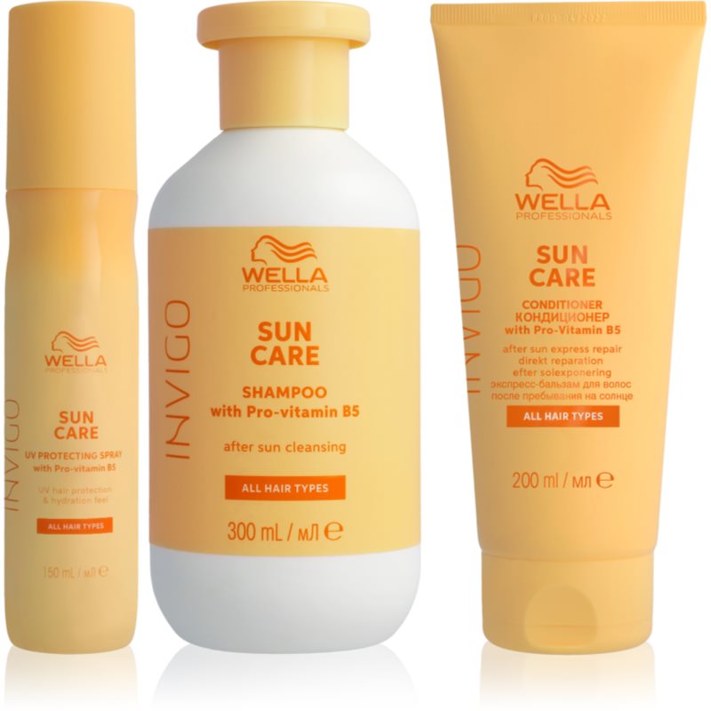 Wella Professionals Invigo Sun Bundle set para cabello maltratado por el sol 3 ud