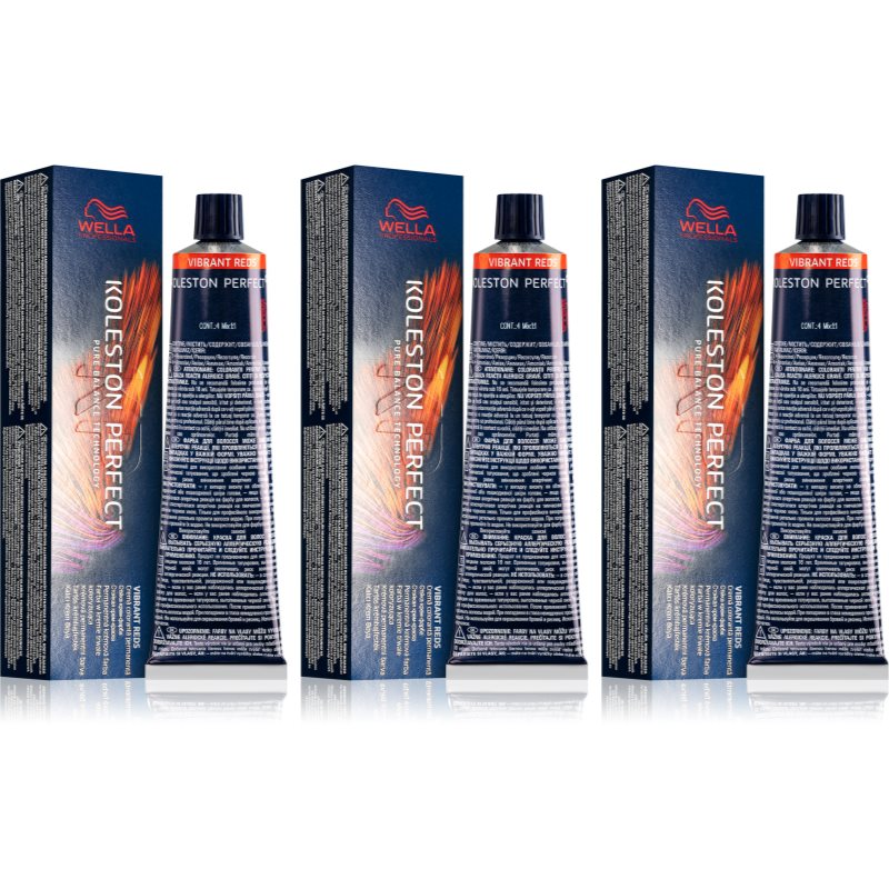 Wella Professionals Koleston Perfect ME  Vibrant Reds farba na vlasy výhodné balenie odtieň 77/46