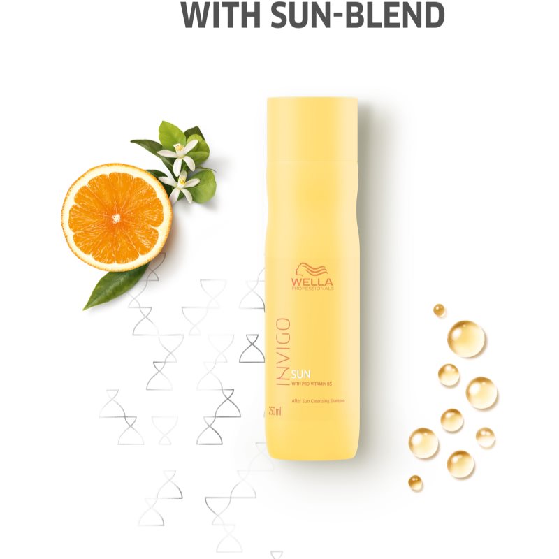 Wella Professionals Invigo Sun м'який шампунь для волосся пошкодженого сонцем 250 мл