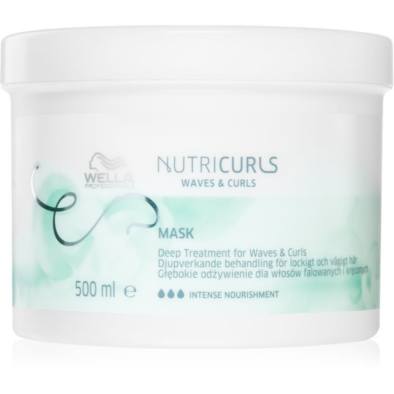 Wella Professionals NutriCurls Deep Treatment 500 ml maska na vlasy pre ženy na šedivé vlasy; na vlnité vlasy; na kučeravé vlasy; na nepoddajné vlasy