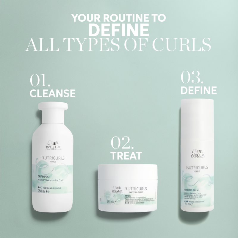 Wella Professionals Nutricurls Waves & Curls uhlazující maska pro vlnité a kudrnaté vlasy 500 ml (obrázek 7)