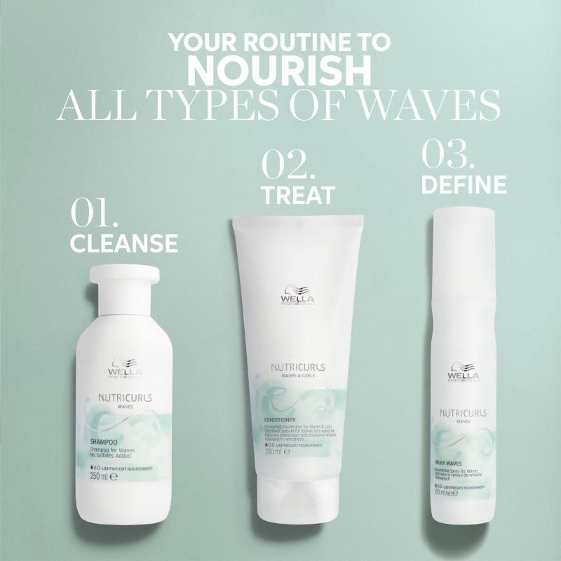 Wella Professionals Nutricurls Waves & Curls vyživující kondicionér pro snadné rozčesání vlasů 200 ml (obrázek 9)