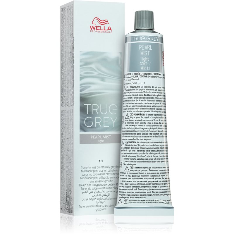 Wella Professionals True Gray тонуючий крем для сивого волосся Pearl Mist Light 60 мл