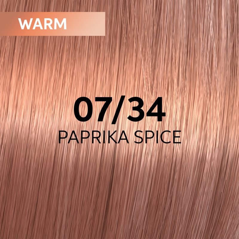 Wella Professionals Shinefinity Zero Lift Glaze Semi-permanent Hair Dye Shade 07/34 - Paprika Spice 60 Ml