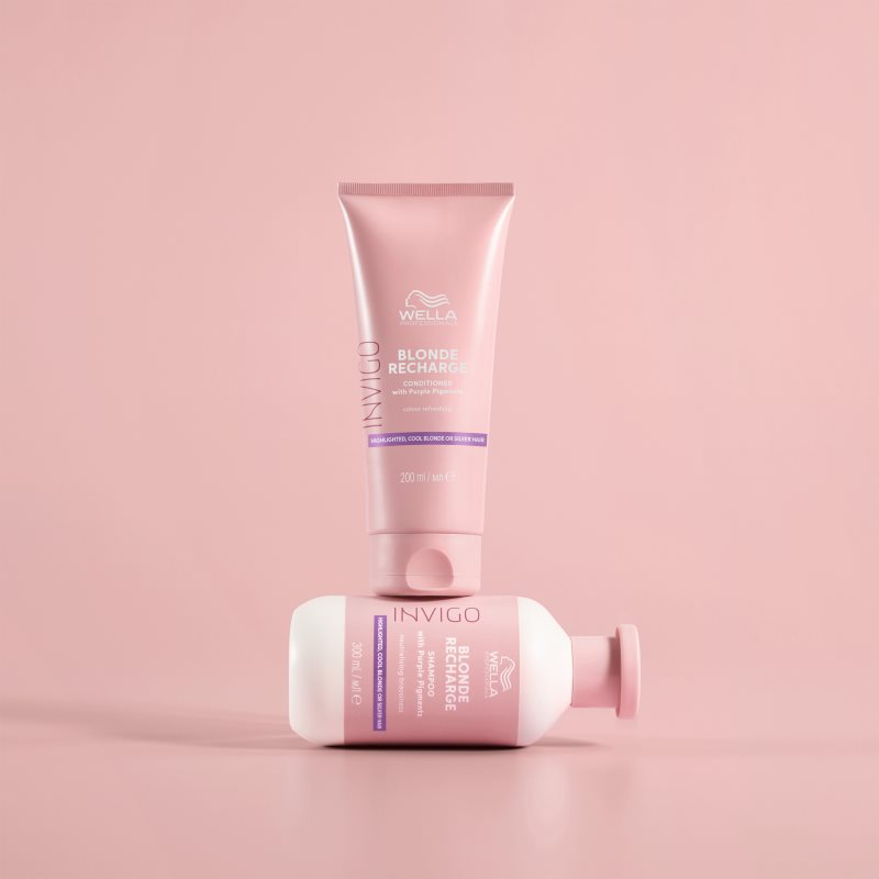 Wella Professionals Invigo Blonde Recharge šampon pro blond vlasy neutralizující žluté tóny 1000 ml (obrázek 5)