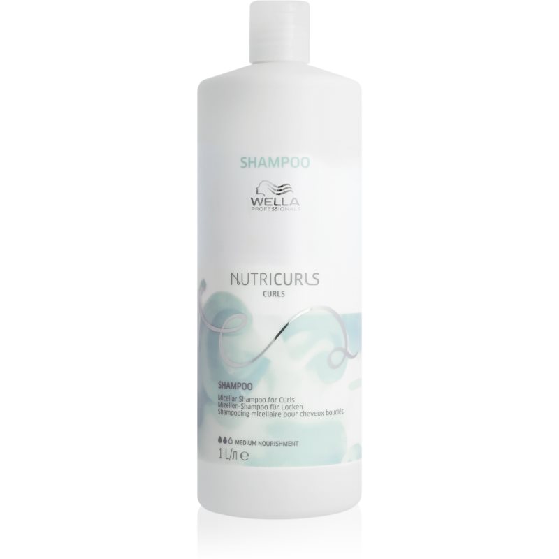 E-shop Wella Professionals Nutricurls Curls jemný micelární šampon pro kudrnaté vlasy 1000 ml