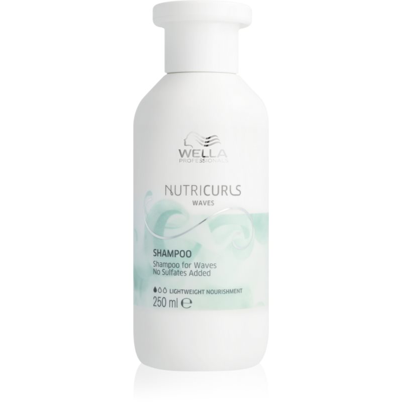 Wella Professionals Nutricurls Waves champú hidratante con fórmula ligera para cabello ondulado 250 ml