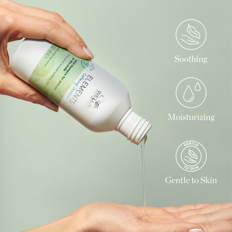 Wella Professionals Elements Calming beruhigendes und feuchtigkeitsspendendes Shampoo für empfindliche Kopfhaut 1000 ml (Bild 4)