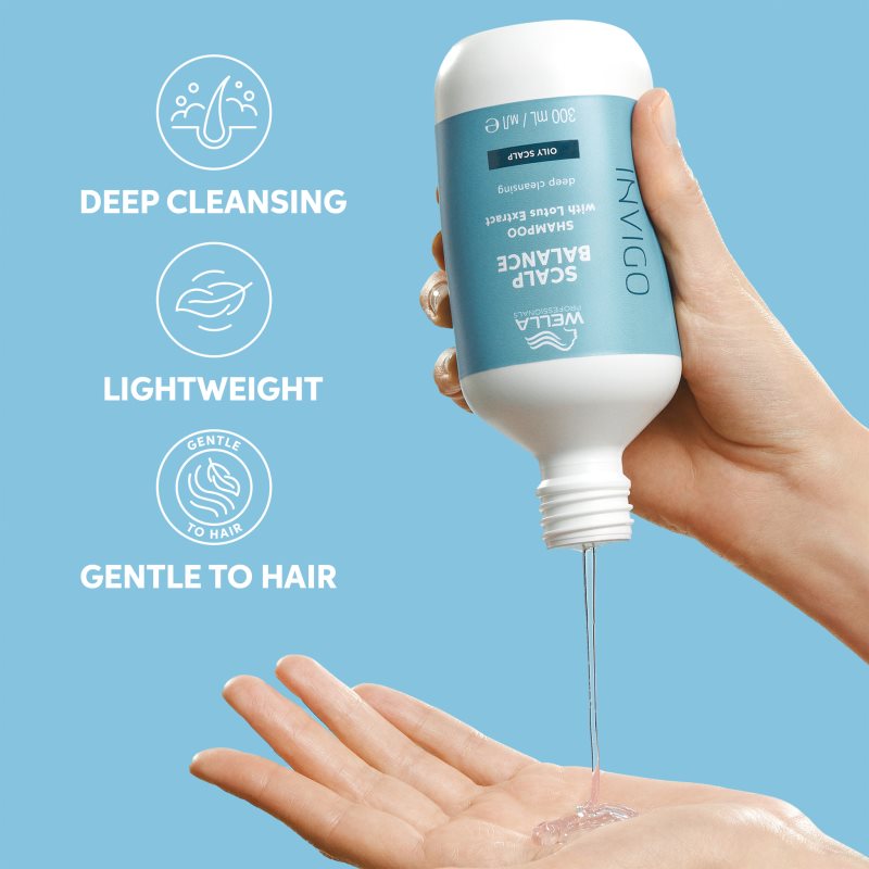Wella Professionals Invigo Scalp Balance hloubkově čisticí šampon pro mastnou pokožku hlavy 1000 ml (obrázek 5)