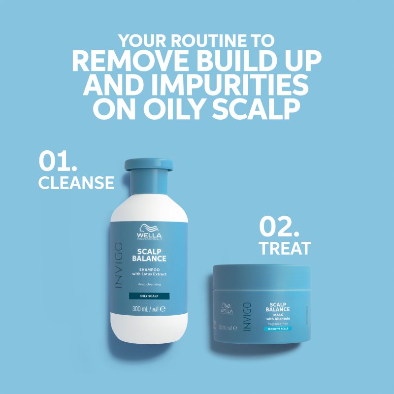 Wella Professionals Invigo Scalp Balance hloubkově čisticí šampon pro mastnou pokožku hlavy 1000 ml (obrázek 6)