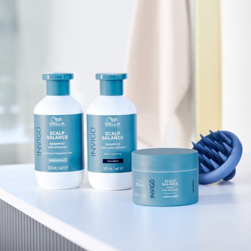 Wella Professionals Invigo Scalp Balance hloubkově čisticí šampon pro mastnou pokožku hlavy 1000 ml (obrázek 7)
