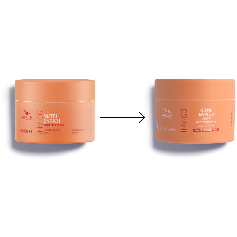 Wella Professionals Invigo Nutri-Enrich Masque Nourrissant En Profondeur Pour Cheveux Secs 150 Ml