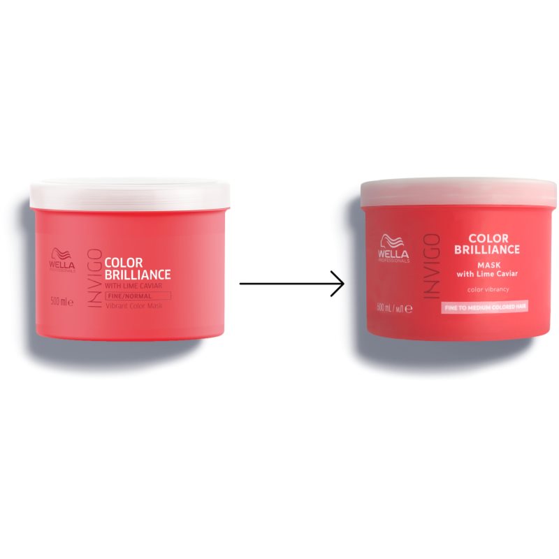 Wella Professionals Invigo Color Brilliance Masque Hydratant Pour Cheveux Fins 500 Ml