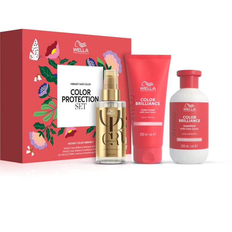 Wella Professionals Invigo Color Brilliance Presentförpackning Spring(För färgat hår) 3 st. female
