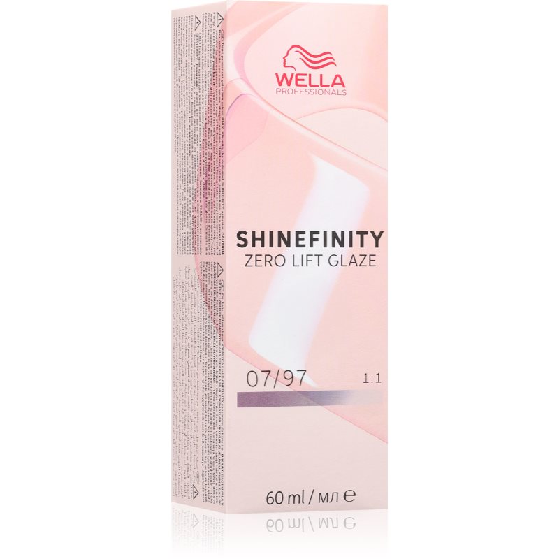 Wella Professionals Shinefinity Zero Lift Glaze demipermanentní barva na vlasy odstín 07/97 60 ml