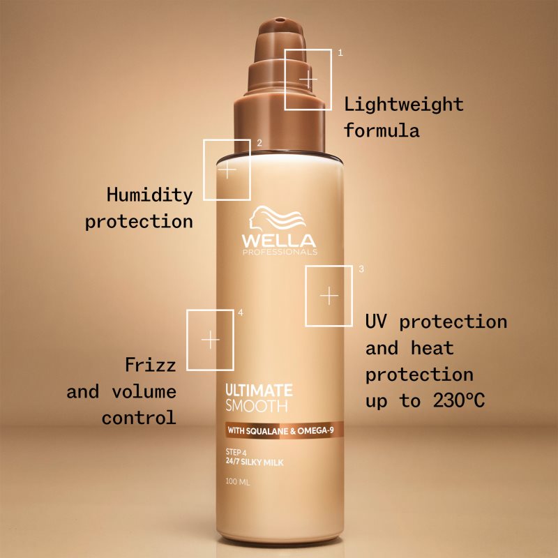 Wella Professionals Ultimate Smooth Silky Milk spülfreie Pflege für das Haar 100 ml (Bild 4)