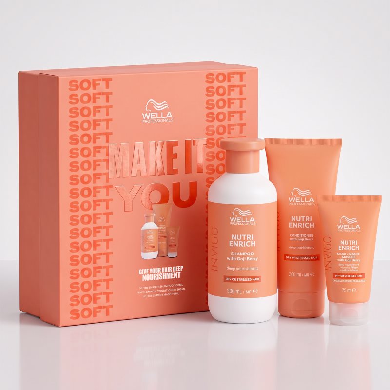 Wella Professionals Make It You Nutri Enrich gift set for dry and damaged hair