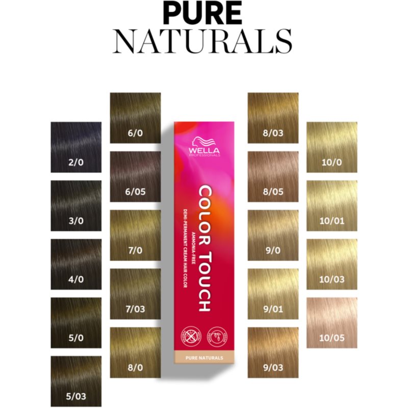 Wella Professionals Color Touch Pure Naturals Coloration Cheveux Teinte 9/01  60 Ml