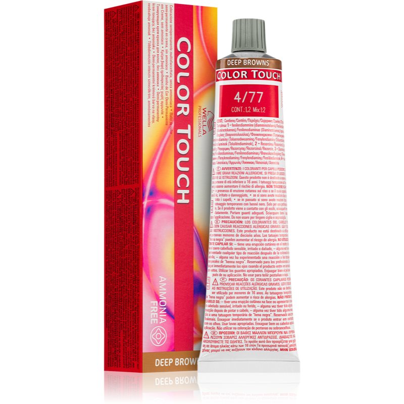 Wella Professionals Color Touch Deep Browns farba na vlasy odtieň 4/77 60 ml