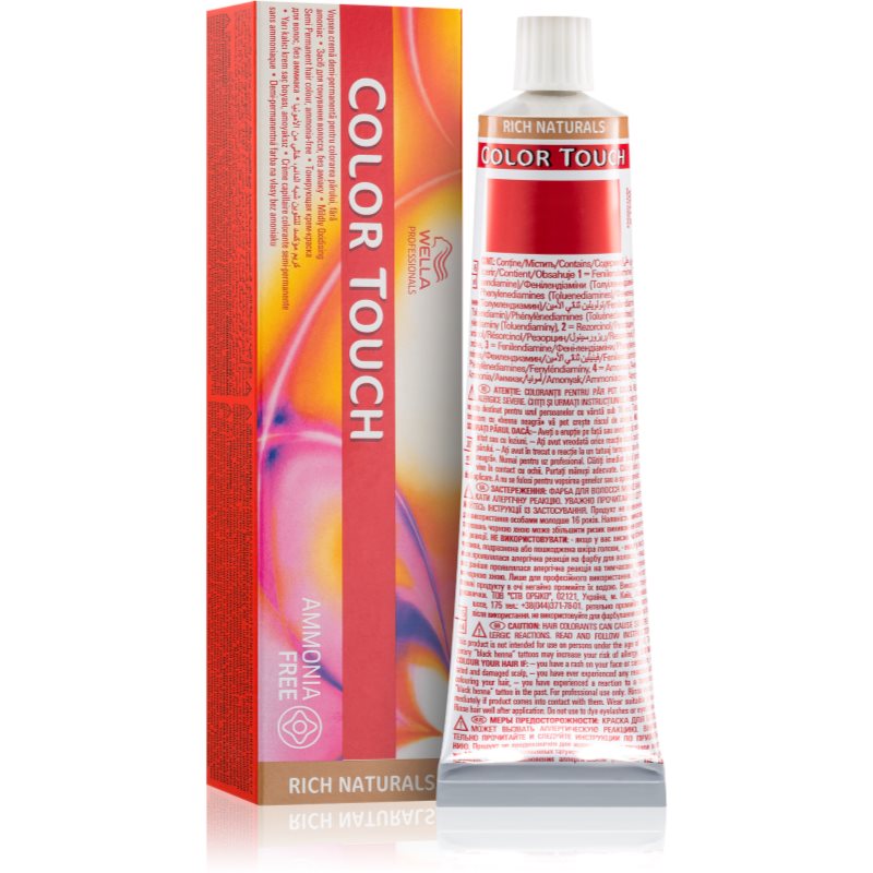 Wella Professionals Color Touch Rich Naturals Hair Colour Shade 8/38 60 Ml
