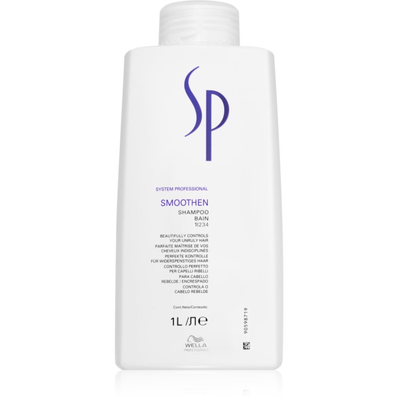 Wella Professionals SP Smoothen shampoo per capelli ribelli e crespi 1000 ml