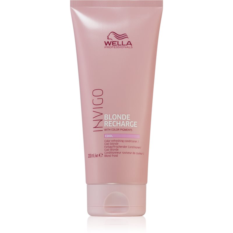Wella Professionals Invigo Blonde Recharge hajszínélénkítő kondicionáló szőke hajra árnyalat Cool 200 ml