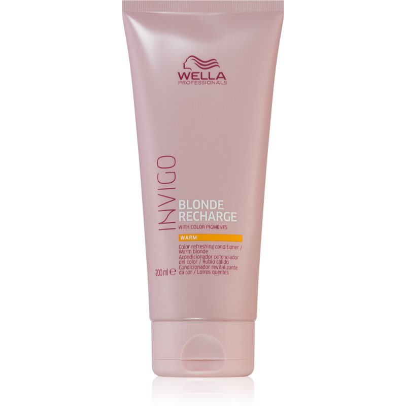 Wella Professionals Wella Professionals Invigo Blonde Recharge κοντίσιονερ για πιο ζωντανά ξανθά βαμμένα μαλλιά απόχρωση Warm 200 μλ