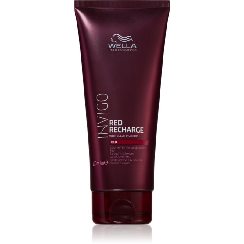 Wella Professionals Invigo Red Recharge raudonus plaukų atspalvius atkuriantis kondicionierius atspalvis Red 200 ml