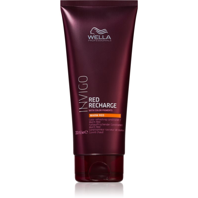 Wella Professionals Invigo Red Recharge hajszínélénkítő kondicionáló vörös hajra árnyalat Warm Red 200 ml