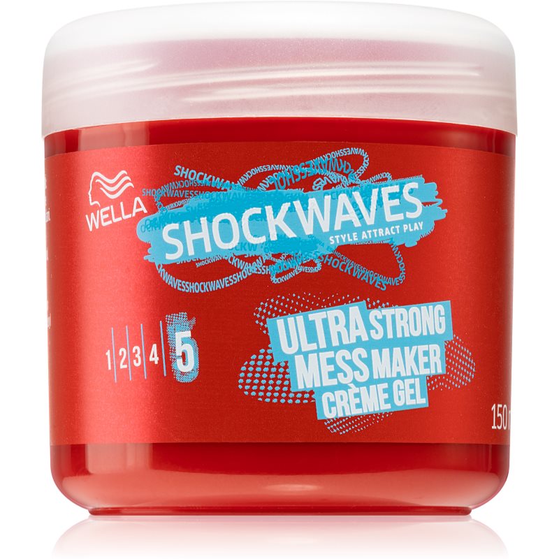 Wella Shockwaves Ultra Strong Mess Maker kreminis gelis plaukams 150 ml