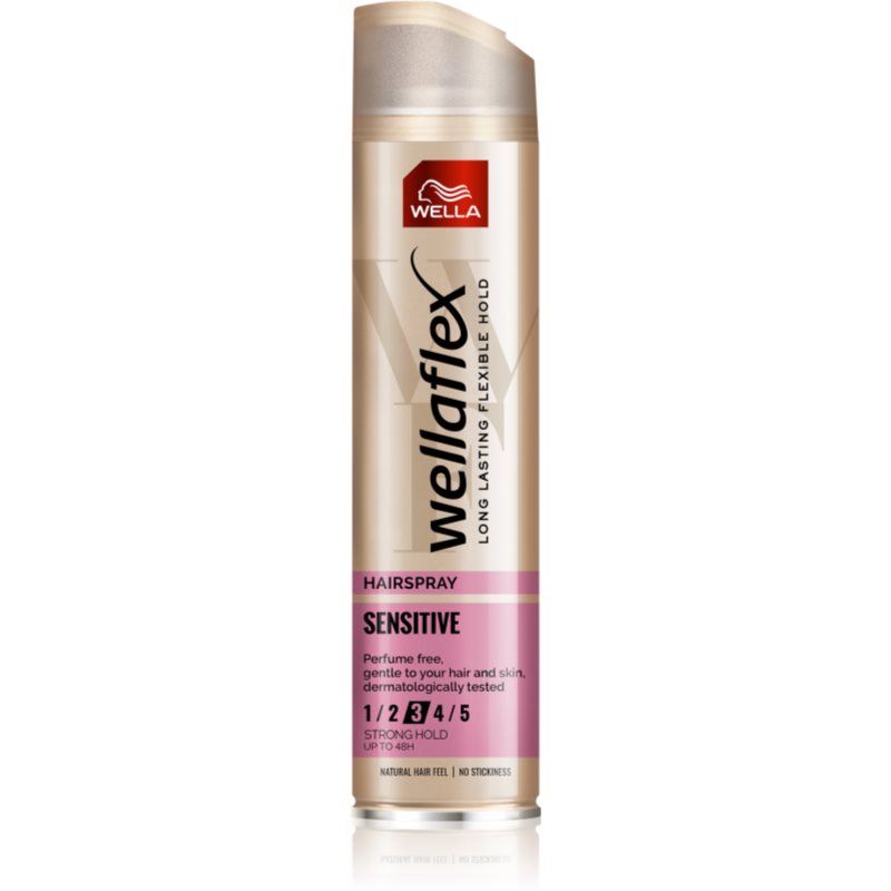Wella Wellaflex Sensitive лак для волосся середньої фіксації без ароматизатора 250 мл