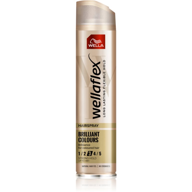 Wella Wellaflex Brilliant Color Medium-hold Hairspray For Colour-treated Hair 250 Ml