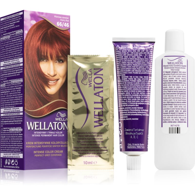 E-shop Wella Wellaton Intense permanentní barva na vlasy s arganovým olejem odstín 66/46 Cherry Red 1 ks