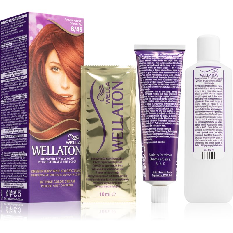 

Wella Wellaton Permanent Colour Crème фарба для волосся відтінок 8/45 Colorado Red