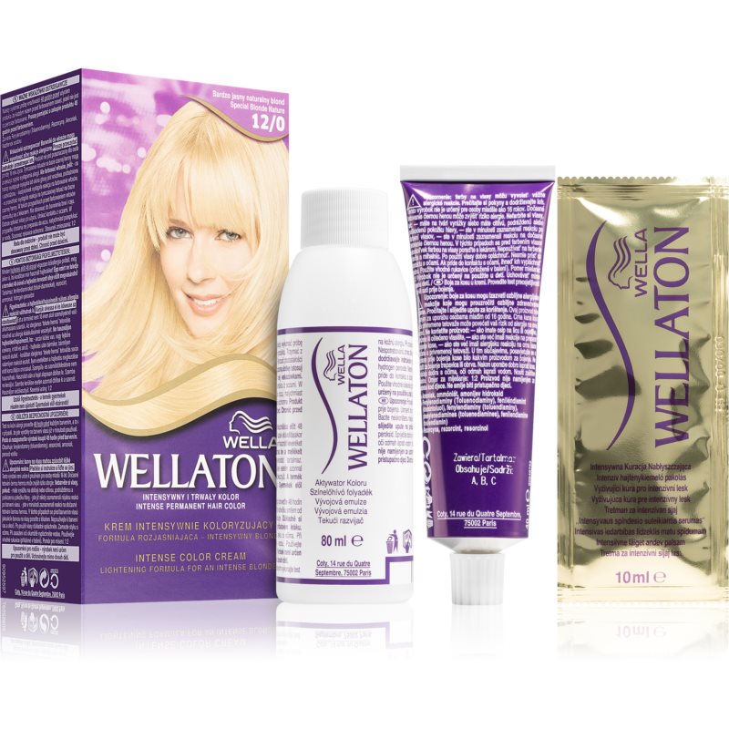 Wella Wellaton Intense Permanent-Haarfarbe mit Arganöl Farbton 12/0 Special Blonde Nature 1 St.