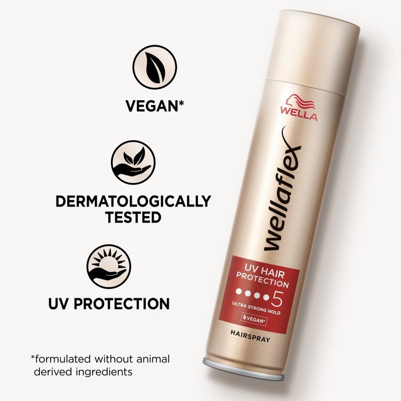 Wella Wellaflex UV Hair Protection laca de fijación extra fuerte protector de calor para el cabello 250 ml
