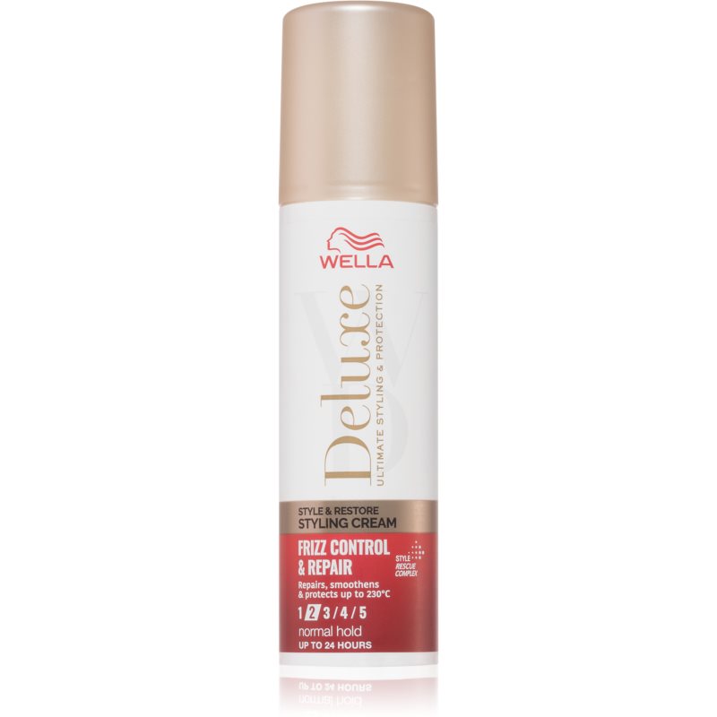 Wella Deluxe Style & Restore Styling Cream For Smoothing And Restoring Damaged Hair 100 Ml
