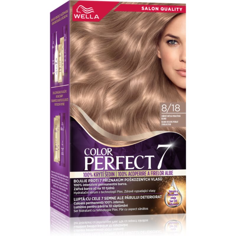 Wella Color Perfect barva za lase odtenek 8/18 Glow Light Pearl Blond 1 kos