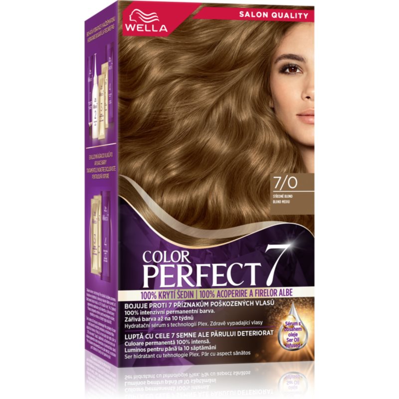 Wella Color Perfect hajfesték árnyalat 7/0 Medium Blonde 1 db