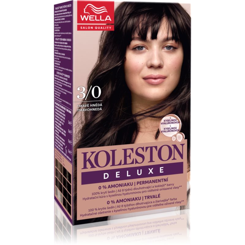 Wella Koleston Deluxe hair colour ammonia-free shade 2/0 Black 100 ml
