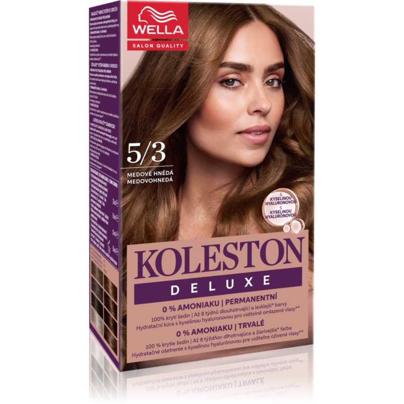 Wella Koleston Deluxe tinta per capelli senza ammoniaca colore 5/3 Light Gold Brown 100 ml