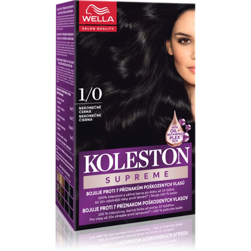 Wella Koleston Supreme tinta per capelli colore Infinity Black 100 ml