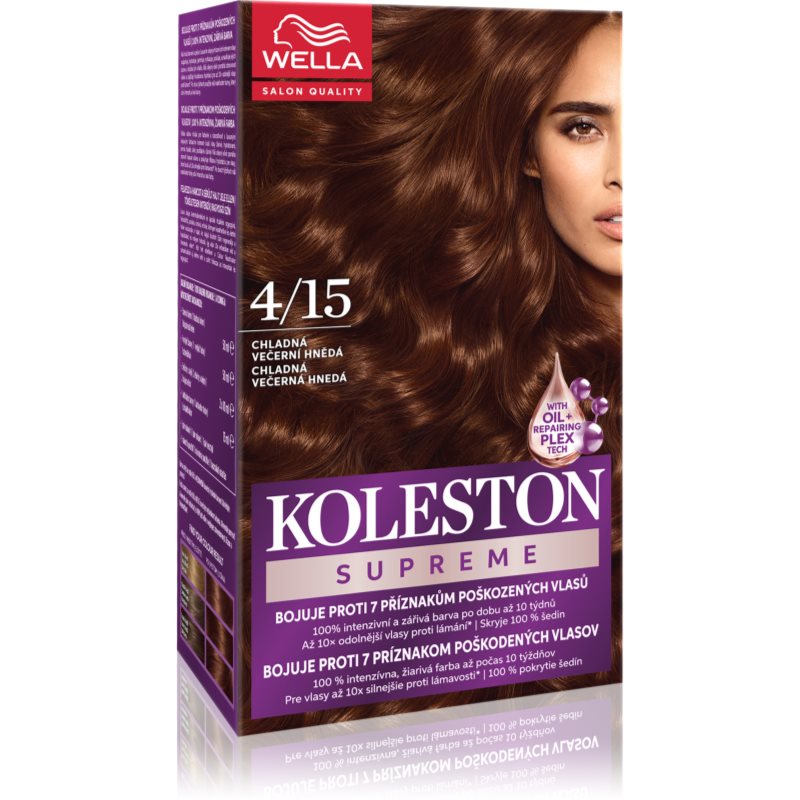 Wella Koleston Supreme tinta per capelli colore 4/15 Cool Evening Brown 100 ml