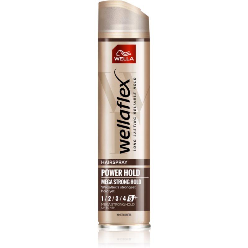 Wella Wellaflex Power Hold Form & Finish Haarspray mit extra starkem Halt für natürliche Fixation 250 ml