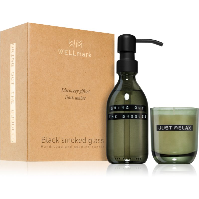 Wellmark Black Smoked Glass gift set for women
