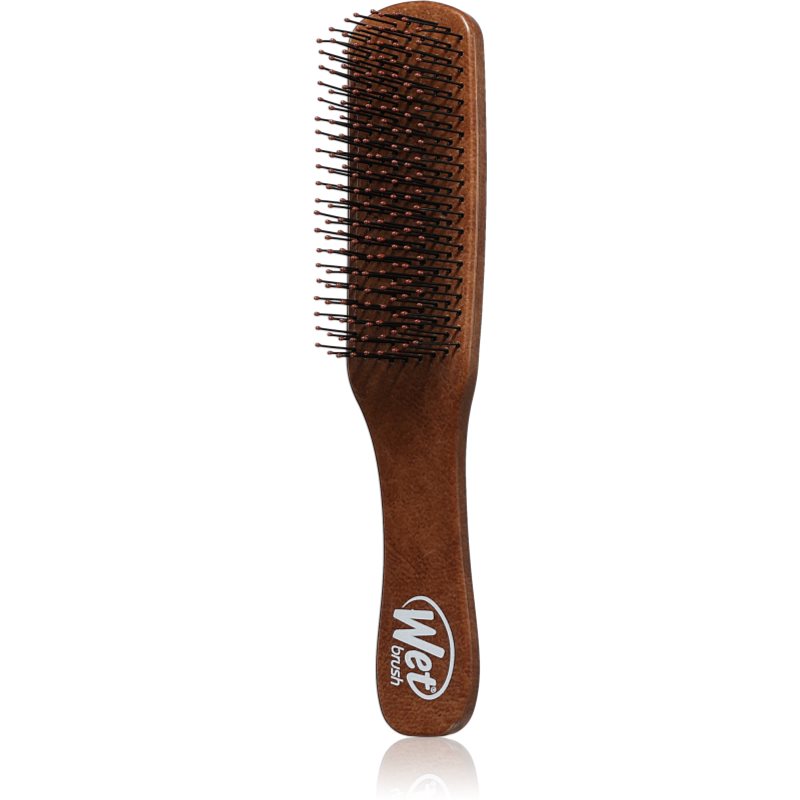 Wet Brush Detangler Brown Leather kefa na vlasy pre mužov Brown 1 ks